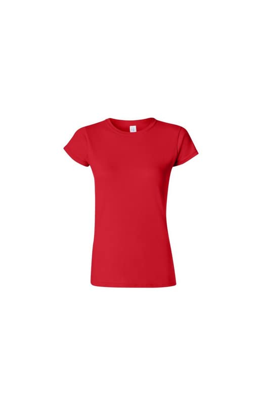 Gildan Softstyle Camisa Para Mujer, (Rojo