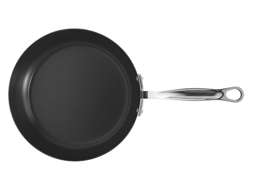 Samuel Groves Stainless Steel Tri Ply Non Stick Chef's Pan Frying Pan Suitable for All Hobs - Made in England (Long Handle 28cm)
