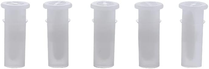 Labriciyon 100 Pcs White Toy Noise Makers Insert Squeakers, Plastic Dog Squeaky Toy Whistles, Toy Insert Replacements Toy DIY Accessories(15.5x4.8mm 100pcs)