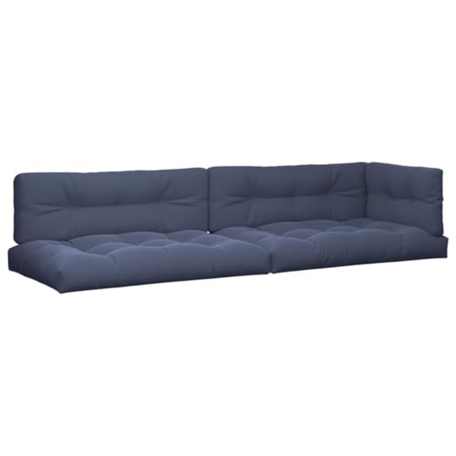 Cojines para palé acolchados en tela azul marino para renovar tu sofá de terraza 3