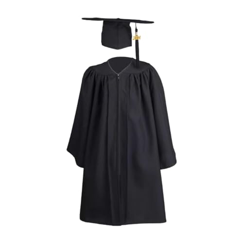 Vestido de graduación para niños unisex con birrete infantil mate para preescolar