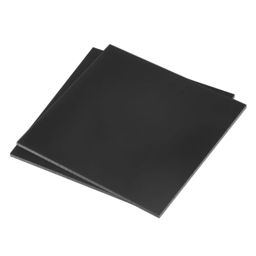 Image of DMiotech 2 Pack 8 x 8 x 0.1 Inch Plastic UHMW Sheets, Ultra High Molecular Weight Polyethylene, Opaque Black Polyethylene Board for Automotive, Chemical, Manufacturing, DIY Home Kitchen
