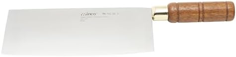 Winco Blade Chinese Cleaver w/ wooden handle – blade 8”x3 ½” overall length 12 ½”