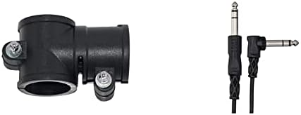 Pintech Percussion Drum Set Rack (T-CLAMP) & Hosa CSS-105R 1/4" TRS to Right Angle 1/4" TRS Balanced Interconnect, 5 Feet