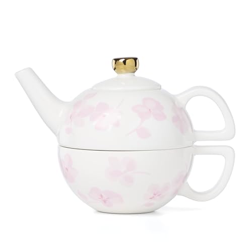 Image of kate spade new york Spring Pansies Tea For One With Tea Bag Holder