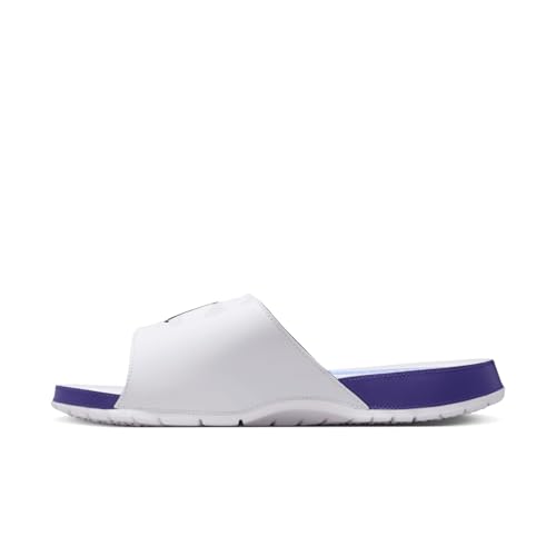Jordan Hydro V Retro Men's Slides (555501-103, White/Black/New Emerald/Grape Ice)4