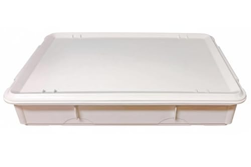 Image of Food Grade Dough Box with Lid - Small Capacity Commercial Dough Storage Container for Bakery & Kitchen Use (Small - 45x32.5x8.5cm)