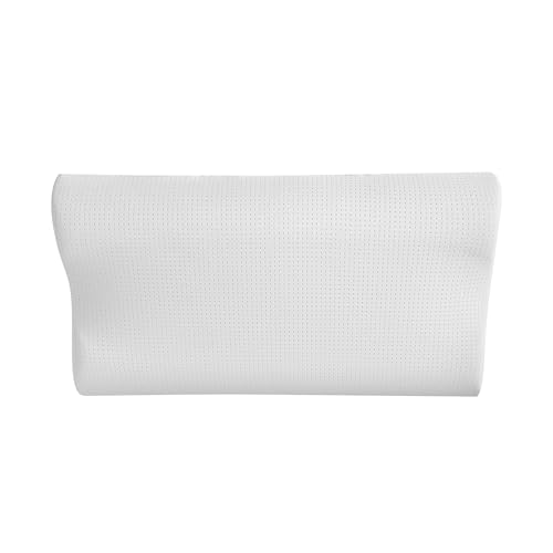 CROUVM 2025最新素材 シリコンゴム 枕 まくら pillow 通気 丸洗い 洗濯機可 横向き 仰向け うつ伏せ ほどよい反発 安眠 快眠 ストレートネック 首が痛くならない 肩こりにくい プレゼント （50x30x5/7cm）