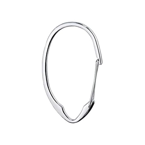 Splash Home Chrome Shower Curtain Hooks Set Cover