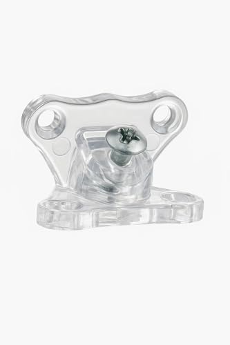 Açılı Köşe Çektirme; T Bağlantı, Kırılmaz, Kelebek Bağlantı, Çok Amaçlı Sabitleme Parçası, Mutfak, Banyo, Dolap Montaj Aparatı (Şeffaf, Adet, 10)