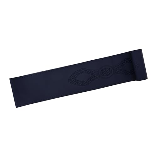 Image of Leather 25CM Universal Fit Car Steering Wheel Cover, Elastic Breathable and Odorless (Black-9)