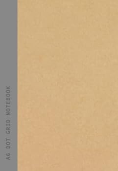 A6 Dot Grid Notebook: Grey Spine | Dotted Grid | School & College Subject or Course Buju Journal - 90 Pages Recycled Paper Softcover
