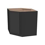 HCIOAN Diagonal Corner Kitchen Cabinet – Solid Wood – Freestanding Storage Organizer for...