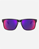 Oakley Sonnenbrille Holbrook W/Warm, 55, Matte Black / Positive Red Iridium – Ansicht 8
