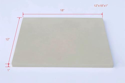 Tabla de cortar rectangular de caucho SUNRISE 18x12x1 pulg miniatura 3