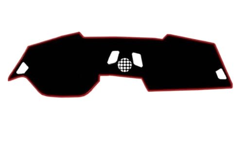 ダッシュボードマット ダッシュボードカバー用滑り止め保護パッドカーアクセサリーサンシェードカーペット 5 シリーズ G30 G31 2018 2023用(Left Hand Red)