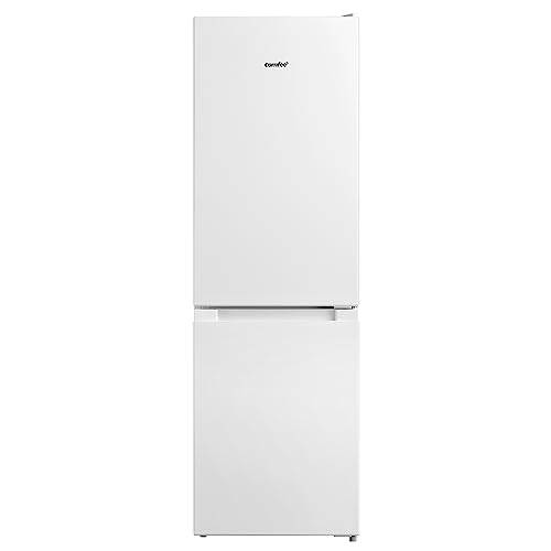 COMFEE' Freestanding Fridge Freezer 174 Litre RCB169WH2(E) Low Frost Fridge with Reversible Door Hinge - Energy Saving LED lights & Adjustable thermostat – Low Noise- White