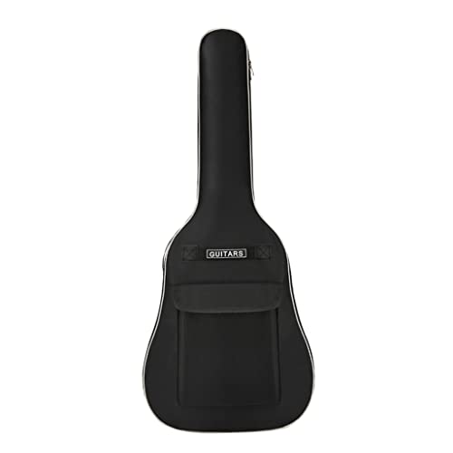Sac de guitare 41 pouces étanche en tissu Oxford 600D noir pour guitare classique et folk