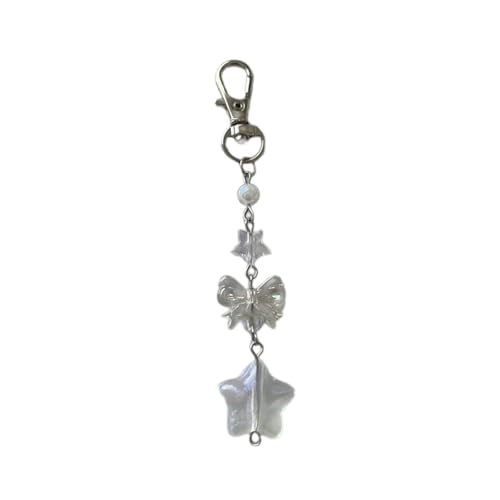 RETUOLWAG Eleganter Star Bauketten Keychain Acryl Keyring Fashion Phone Charm Bag Pendant Accessoire Für Backpack Geldbörse Handtasche Trendy Girl's Keychain