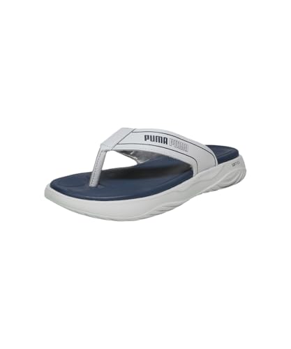Image of PUMA | SOFTRIDE Seave V1 Flip-Flops | Persian Blue-Cool Light Gray | 9UK