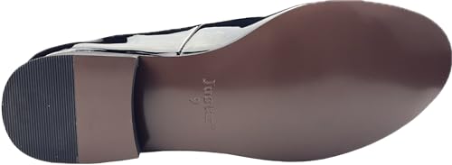 Justar Men's Patent Leather Tuxedo Dress Shoes Slip-on Loafers with Bowtie Wedding Party Prom Shoes for Men4