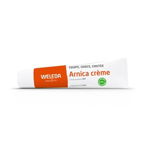 WELEDA Arnica Crème – Crème Arnica Coups, Chocs, Chutes, dès 9 Mois, à l’Arnica Bio, Sésame et Cire D’Abeille Bio, Pénètre Facilement, Tolérance Testée...