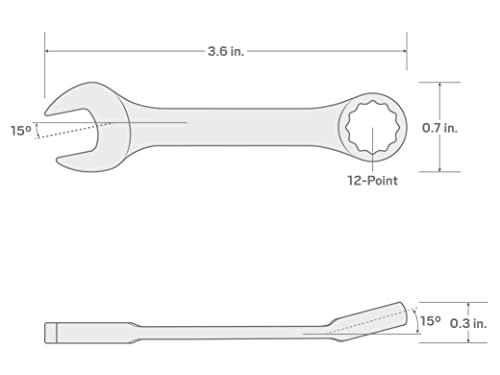 Tekton 8 Mm Stubby Combination Wrench | 18063 #TOP5