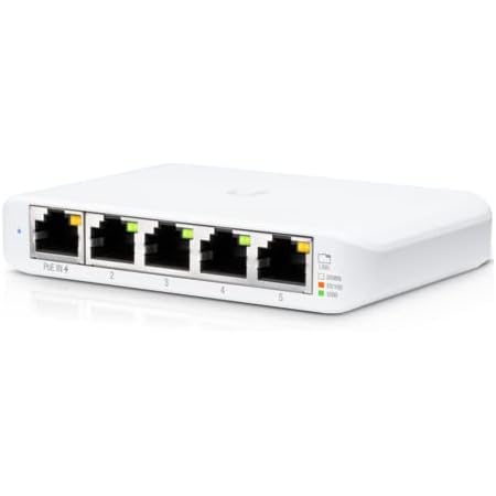 Ubiquiti Networks UniFi Switch Flex Mini (3-Pack) Géré Gigabit Ethernet (10/100/1000) Connexion Ethernet, supportant l'alimentation Via ce Port (PoE) Blanc