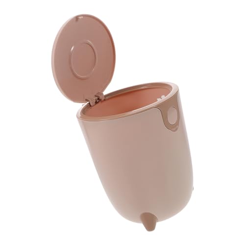Bote de basura compacto con tapa para cocina y oficina