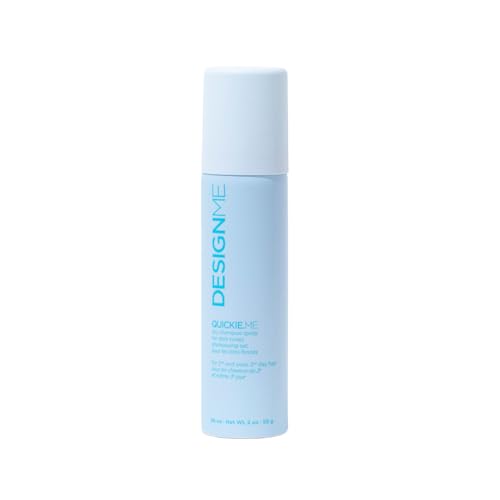DESIGNME QUICKIE.ME Dry Shampoo for Dark Hair | Instant Oil Control | Instantly absorbs oil, restores volume, and refreshes hair between washes, with no white cast or residue - Travel Size (2 Oz)