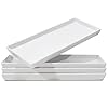 Home Beets White Ceramic Serving Platters (14 x 6 Inch Rectangle Plates) Serving Dishes for Entertaining, Food, Appetizers, Desserts, Cheese Board, Charcuterie, Sushi - Set of 4 Party Serving Trays Home Beets White Ceramic Serving Platters (14 x 6 Inch Rectangle Plates) Serving Dishes for Entertaining, Food, Appetizers, Desserts, Cheese Board, Charcuterie, Sushi - Set of 4 Party Serving Trays
