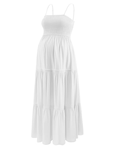 ZucHugzo Maternity Summer Maxi Dress with Removed Strap…