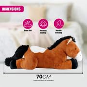 Image of RVA Horse Cute Stuffed Soft Toy (Brown, 70 CM)