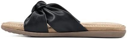 CLIFFS BY WHITE MOUNTAIN Favorite Women's Slide Sandal, Black/Smooth, 8 M | Image 2