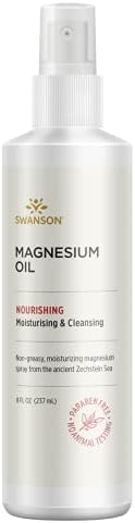 Swanson Magnesium Oil Spray Zechstein Magnesium Soothes Muscles Nourishes Skin Stress Relief Sleep Rapid Absorption Dr. Barbara Hendel's Formula 8 fl oz (237 ml) Liquid