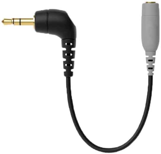 Replacement SC3 Microphone Cable for ROde 3.5mm TRRS to TRS Adapter for Cameras Video Recorder Compatible with Sony Compatible with Nikon Compatible with Canon.