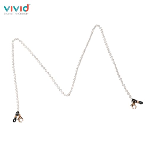 Image of Unisex Specs Holder Hook & Loop Anit Slip Eyewear Lanyard Metal Strap Chain