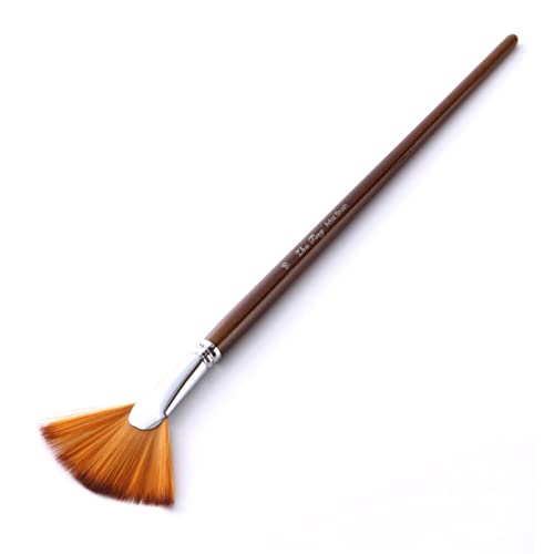 Operitacx 9 Piezas Ventiladores a Granel Pinceles de Acuarela Gouache artículos de Arte Suministros de Arte de Pintura Bicolor Pincel de Acuarela Cepillo de Pintura cepillar Colocar Bambú