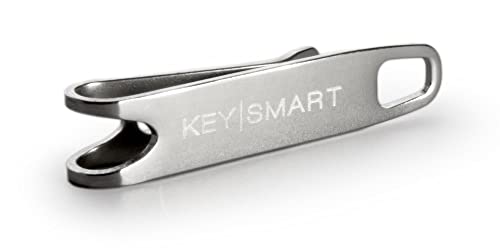 KeySmart Nano Clip - Pocket Clip Key Ring Holder - Secure Your Key Chain, Eliminates Pocket Bulge