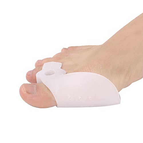 Separador de juanetes de gel de silicona Hallux Valgus, corrector, alisador grande, separador de dedos, unisex, cuidado de los pies