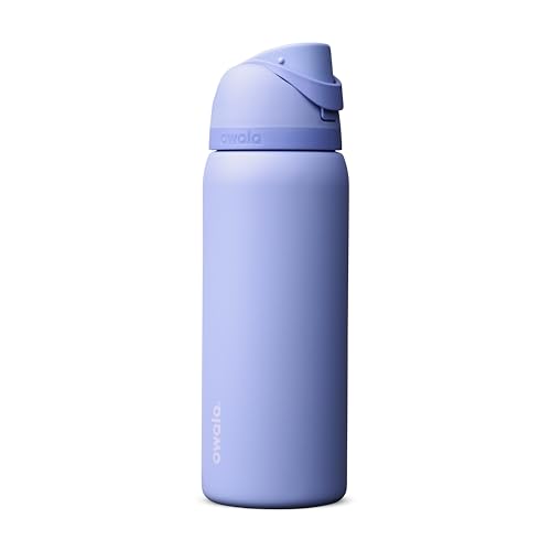 Image of Owala FreeSip Insulated Stainless Steel Water Bottle with Straw, BPA-Free Sports Water Bottle, Great for Travel, 32 Oz, Out of the Blue