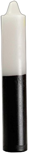 AzureGreen CP1WB Pillar Candle - White And Black44; 9 in.