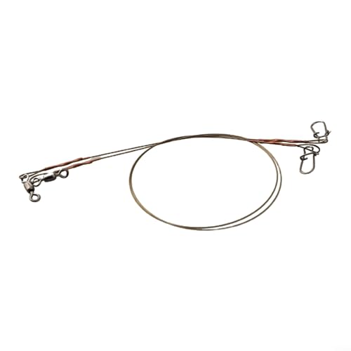 Set de 2 líderes de línea de pesca de acero inoxidable miniatura 2