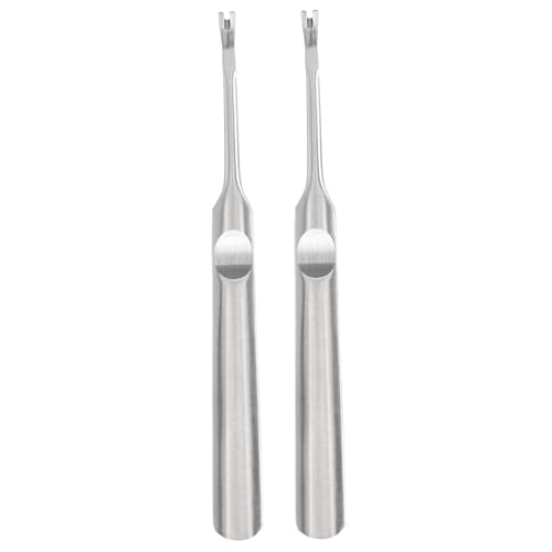 WOFASHPURET 2pcs Stainless Steel Cuticle Remover Shape Trimmer and Pusher for Dead Skin Removal Fingernails and Toenails Durable Nail Art Tool for Home Professional Use