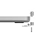 Compulocks - The LEGDE - Sicherheitsadapter für MacBook Pro M1/M2 14 mit Sicherheitskabel mit Schlüssel