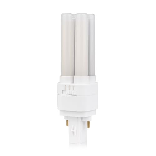 Bright Source LED PL-S Retrofit Compact Bulb, CFL Replacement, G23 2-pin Socket Base, 6W, 720lm, IP44, 3CCT Adjustable Light Colour 3000K 4000K 6000K, for Direct Mains Installation Only