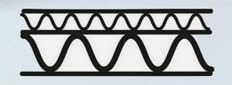 5 Stck Zuschnitte stabile 3mm Doppel Wellpappe mit beidseitig weissem Deckblatt 60x90 cm