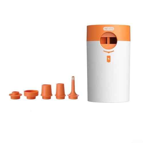 Eawfgtuw Bomba de aire eléctrica portátil con potente motor para un inflado rápido, mini inflador de camping al aire libre y viajes para colchón de aire, piscina, barco, juguetes, con coche