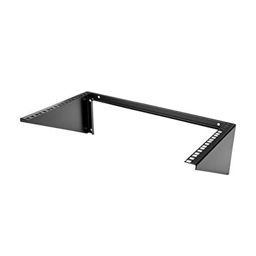 StarTech.com 6U Wall Mount Patch Panel Bracket – 19 in – Steel - Vertical Mounting Bracket for Networking and Data Equipment (RK619WALLV)