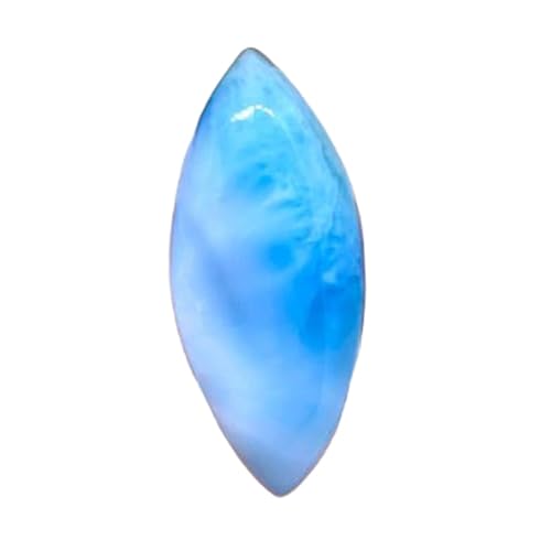 Larimar cabochon marquise en vrac pour sertissage et création de pendentif personnalisé